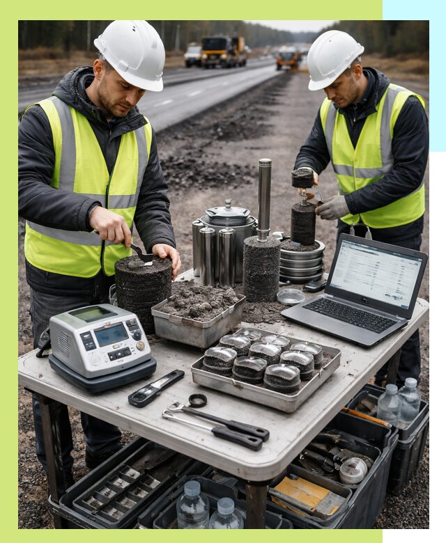 Сертификация асфальта: испытания и подтверждение в Белебее