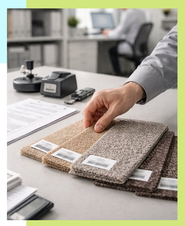 Сертификация ковролина в Белебее от 15302 р., Алешин-Блб