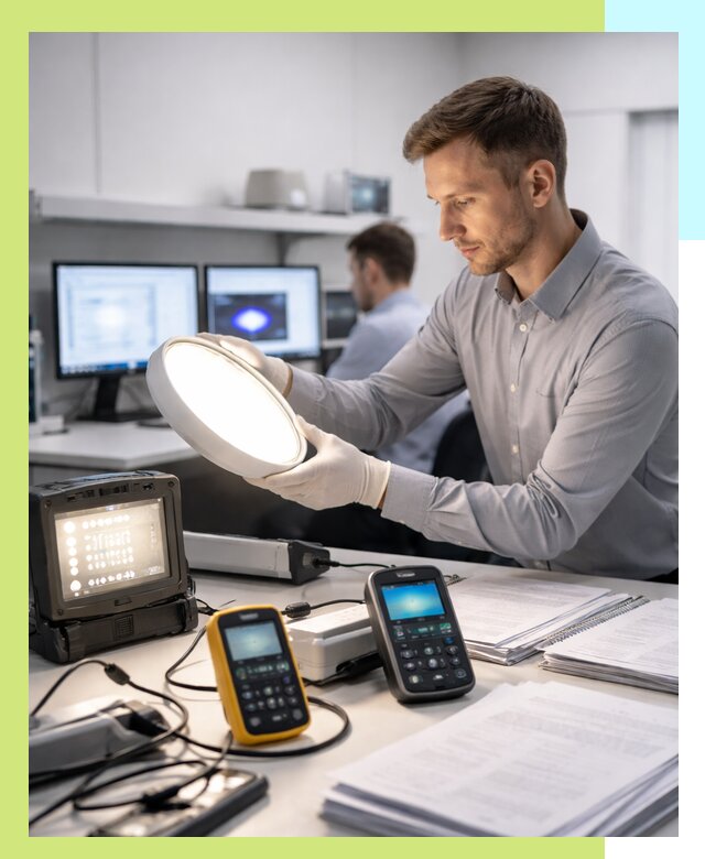 Сертификация светильников в Белебее: испытания и оформление