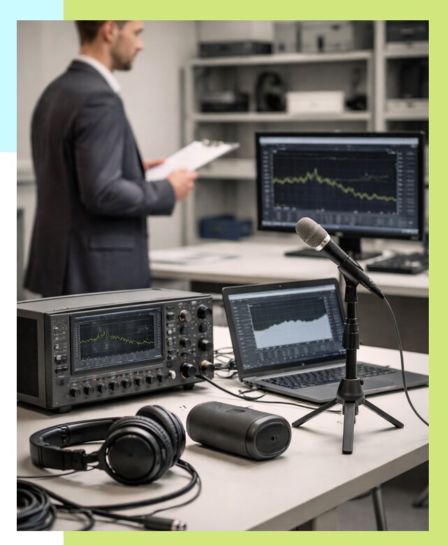 Сертификация аудиотехники в Белебее от 15302 р., Алешин-Блб